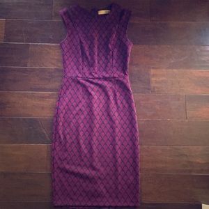 Scallop Print Cocktail Dress